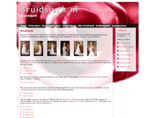 Tablet Screenshot of bruidsjurk.nl